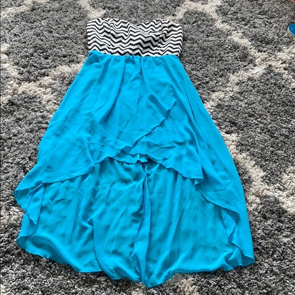 High-Low Dress, Chevron Print, juniors size M - Picture 1 of 6